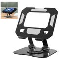 Ver imagem 1 de Suporte Mesa Notebook Tablet Celular 360 Graus Dobravel Aço Carbono Resistente Netbook Laptop Antide