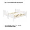 Beliche com Cama Auxiliar Jaspe Treliche Mdf Cor:branco - 4