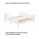 Ver imagem 4 de Beliche com Cama Auxiliar Jaspe Treliche Mdf Cor:branco