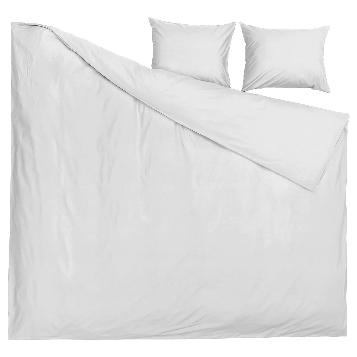 Capa de Edredom Duvet Percal Queen 240x260cm - Branco C/ Zíper + Fronha FASTLAR Capa Duvet Queen