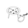 Fogareiro Baby Zincado 22cm - Alta Pressão e Compacto - 1