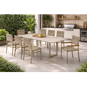 Ver imagem 2 de Conjunto Gourmet Náutica 8 Cadeiras Elegance Solare-pérola