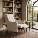 Ver imagem 2 de Poltrona Reclinável Fit 1 Estagio Bouclê Natural Matrix Cor:boucle Bege