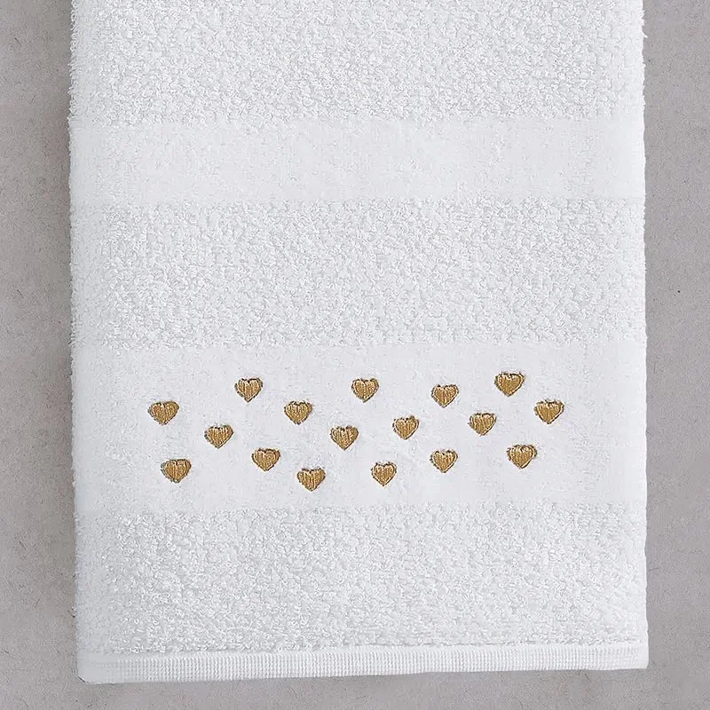 Jogo de Banho Bordado Montana Amour Branco 2 peças - 1