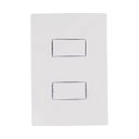 Ver imagem 1 de Kit 20 Interruptor 2 Teclas Simples Completo Bco 10a - I9