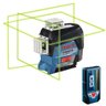 Nível a Laser de Linhas Verdes Gll 3-80 Cg com Maleta Bosch - 3