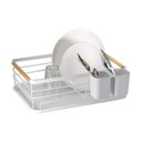 Ver imagem 1 de Escorredor Metal com Madeira Branco Tuut