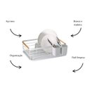 Ver imagem 3 de Escorredor Metal com Madeira Branco Tuut