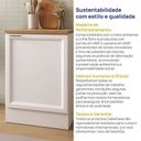 Ver imagem 5 de Balcão Planejado 1 Porta 60cm com Tampo Soho CabeCasa MadeiraOriginals Branco