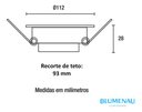 Ver imagem 3 de Spot LED 8W Embutir Redondo Bivolt 11,2cm Blumenau