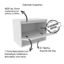 Ver imagem 4 de Conjunto Para Banheiro Gabinete E Espelheira BN3606x08 Branco Tecno Mobili