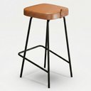 Ver imagem 7 de Kit 02 Banquetas Altas Cozinha e Área Gourmet Vik Estofada Couríssimo Whisky - Desk Design