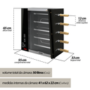 Ver imagem 4 de CHR22 Assador Rotativo de 5 Espetos Elétrico 220V