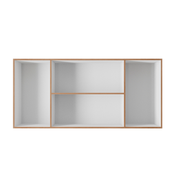 Armário Aéreo de Cozinha 1,20 com 4 Portas Mara Savana/off White - Moblis - 3
