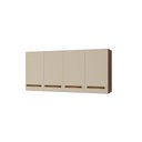 Ver imagem 4 de Armário Aéreo de Cozinha 1,20 com 4 Portas Mara Savana/off White - Moblis