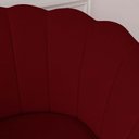 Ver imagem 3 de Kit 3 Poltronas Pétala Sued Marsala Pés Palito - Kimi Design