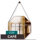 Ver imagem 3 de Espelho Adnet Decorativo Octogonal 40cm com Alça Cafe Design Moderno