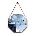 Ver imagem 1 de Espelho Adnet Decorativo Octogonal 40cm com Alça Cafe Design Moderno