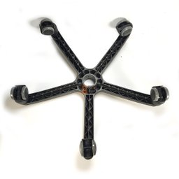 Estrela em Nylon Secretária Executiva Preta Rodizios Silicone - 7