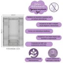 Ver imagem 3 de Guarda-roupa Infantil 122cm 4 Portas e 2 Gavetas Realeza Multimóveis Mp4453 Branco