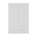 Ver imagem 7 de Guarda-roupa Infantil 122cm 4 Portas e 2 Gavetas Realeza Multimóveis Mp4453 Branco