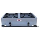 Ver imagem 4 de Kit Lanchonete Fogão Portátil 2 Bocas + Chapa 30cm e Fritadeira Profissional 2 Cubas Alcamar