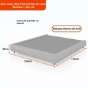 Ver imagem 2 de Cama Japonesa com Cabeceira Corea Seo Casal Veludo Cinza Claro - Sallar Home