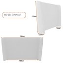 Ver imagem 3 de Cama Japonesa com Cabeceira Corea Seo Casal Veludo Cinza Claro - Sallar Home