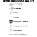 Ver imagem 2 de Pia Lavatório 4l + Torneira Branca + Sifão Sanfonado + Engate Flexível + Veda Rosca + Broca
