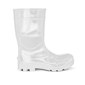 Bota de Pvc Cartom Cano Médio Branca com Forro