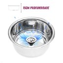 Ver imagem 4 de Durabilidade Garantida - Cuba Fabricada C/ Aço 304 - Med. 30x15cm