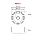 Ver imagem 2 de Durabilidade Garantida - Cuba Fabricada C/ Aço 304 - Med. 30x15cm