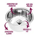 Ver imagem 3 de Durabilidade Garantida - Cuba Fabricada C/ Aço 304 - Med. 30x15cm