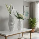 Ver imagem 6 de Kit 2 Vasos Decorativos Elegante Festa Luxo Mesa Sala Planta Flor