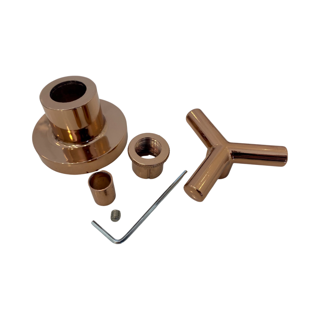 Acabamento Registro Pressão Rose Gold Brilho Padrão Deca 3/4 - 2