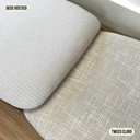 Ver imagem 7 de Mesa Jantar 180cm com 6 Cadeiras Sala Jantar Dalla Costa Mdf Cor:off White com Freijó e Tweed Claro
