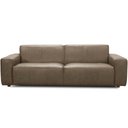 Ver imagem 2 de Sofá 2 Lugares para Sala Living 190cm Benassi L06 Couro Marrom Café - Lyam Decor
