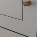 Ver imagem 4 de Guarda Roupa Solteiro 4 Portas com 4 Gavetas Elegante Americano Henn