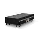 Ver imagem 2 de Base Cama Box de Casal Preta com Colchão Auxiliar Espuma D28 Preto Rodízios Rodinhas - 138x