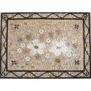 Ver imagem 1 de Mandala Mosaico Floral Festoni In Fiori Bianchi Ii Tamanho 120x180cm