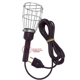 Pendente Luz C/lig/desl Gaiola/110/220v. 12 Mt.fio Pp - 2