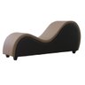 Poltrona Divã Recamier Tântrico Bege Marrom Sofá Desire - 1