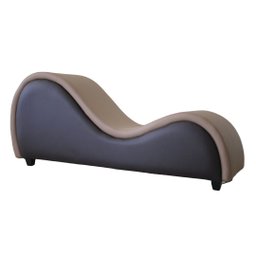 Poltrona Divã Recamier Tântrico Bege Marrom Sofá Desire - 3