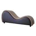 Ver imagem 3 de Poltrona Divã Recamier Tântrico Bege Marrom Sofá Desire