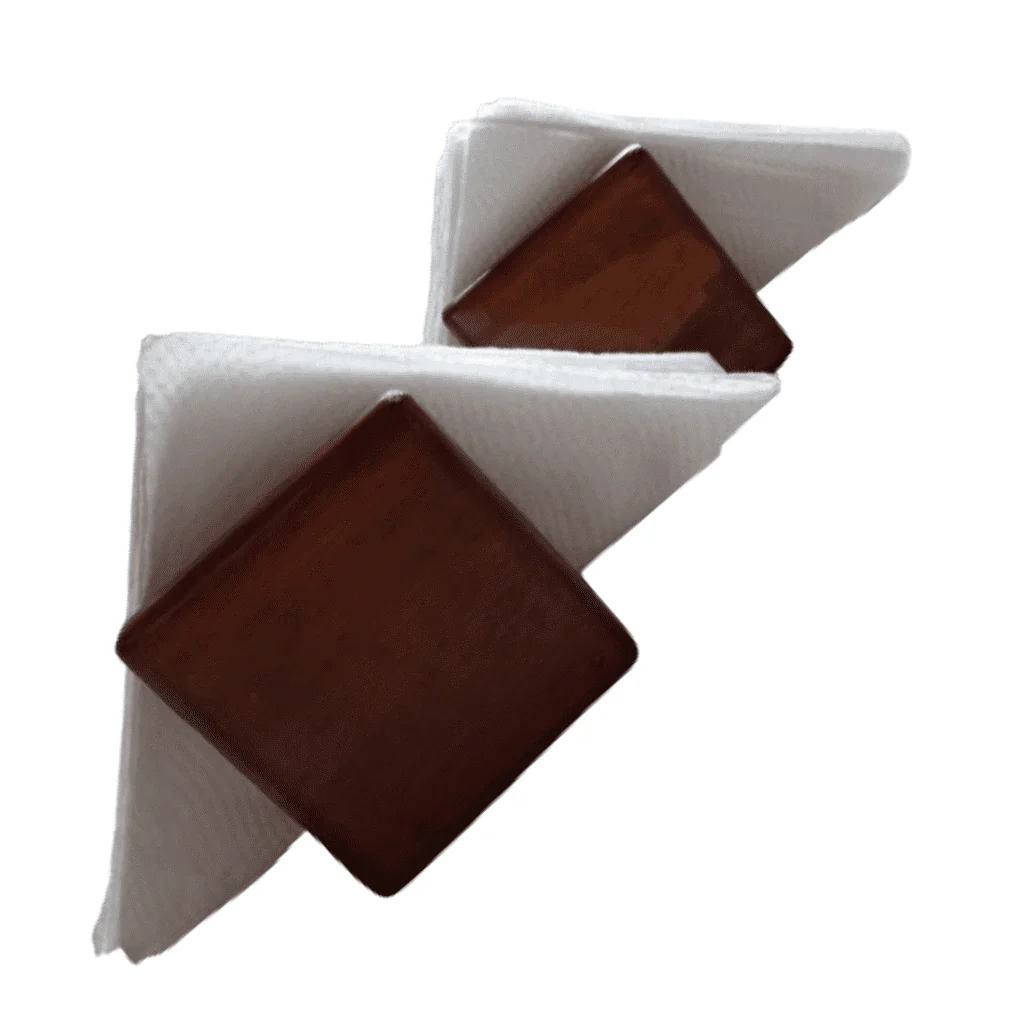 Porta Guardanapo Suporte Papel em Madeira para Mesa e Balcão - 5