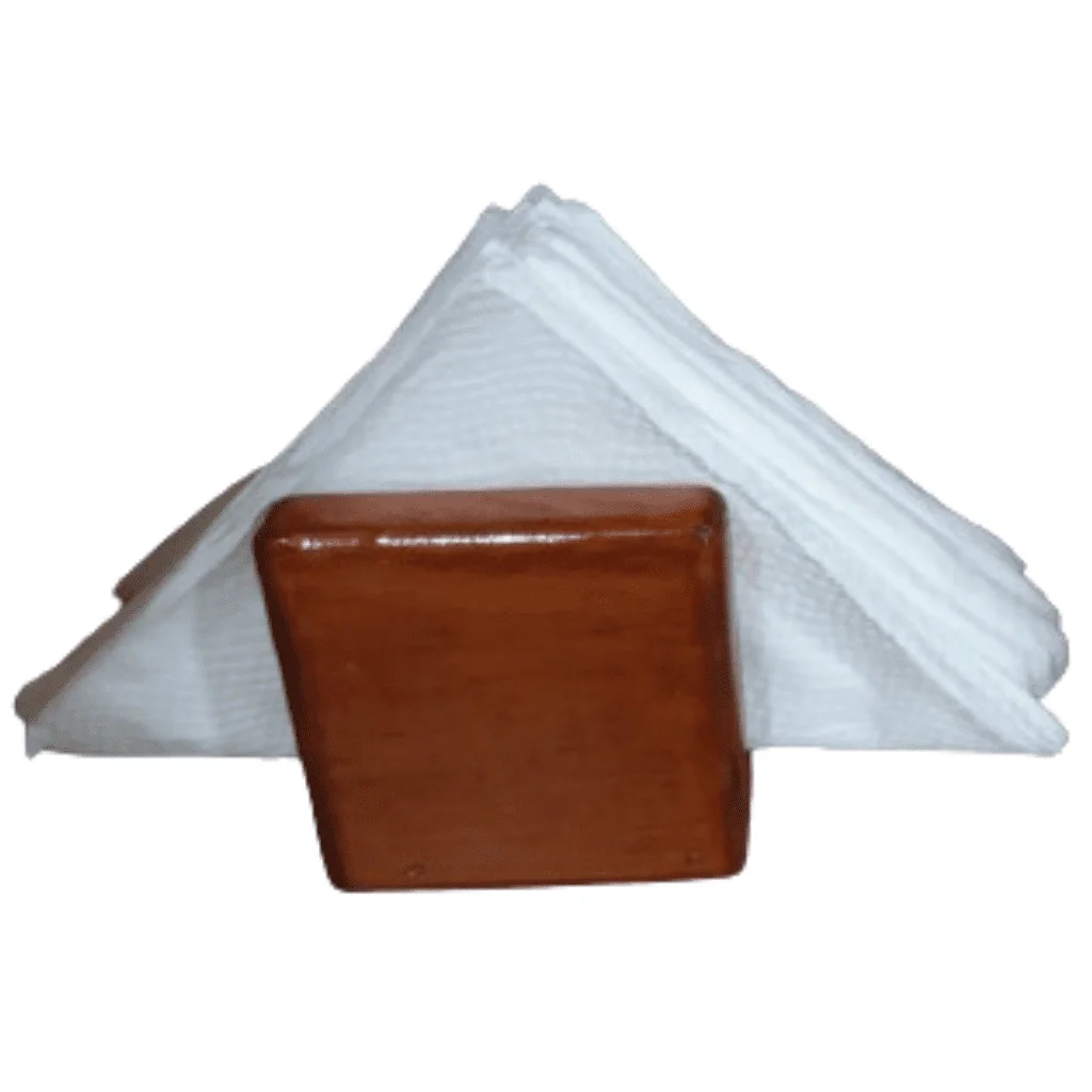 Porta Guardanapo Suporte Papel em Madeira para Mesa e Balcão - 7