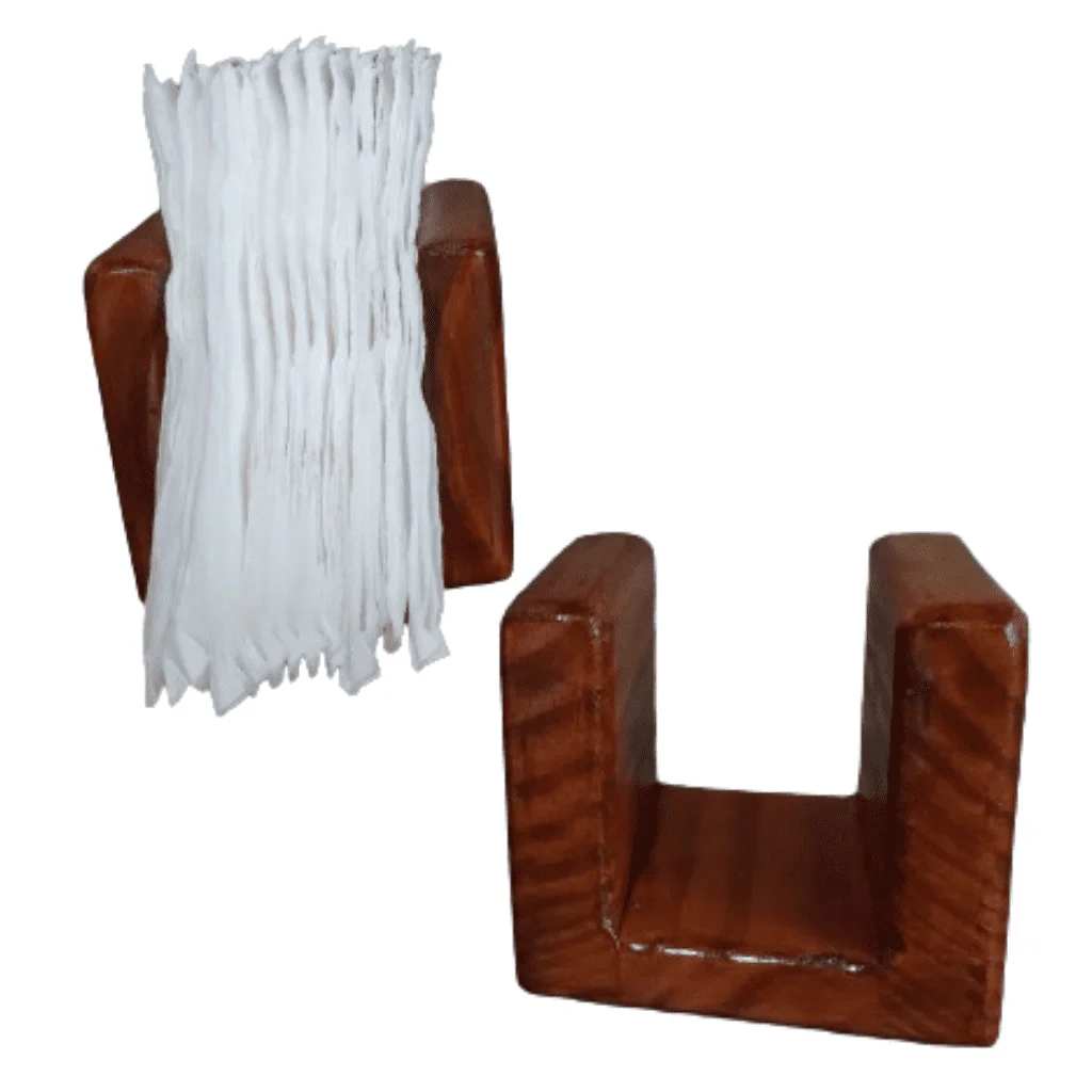 Porta Guardanapo Suporte Papel em Madeira para Mesa e Balcão - 6