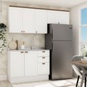 Ver imagem 4 de Cozinha Compacta 3PÇS 6 Pts 3 Gav Iluminata Branco/Ebano