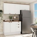 Ver imagem 2 de Cozinha Compacta 3PÇS 6 Pts 3 Gav Iluminata Branco/Ebano