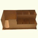 Ver imagem 4 de Porta Guardanapo e Sachê em MDF - Kit 5 Unidades